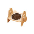 Durable Dog Bowl Set With Wooden Stand